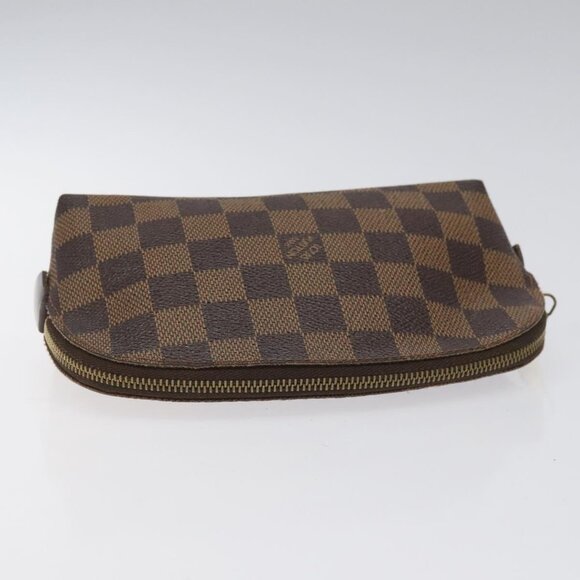 LOUIS VUITTON Damier Ebene Pochette Cosmetic PM Pouch N47516 LV Auth 113477 - Picture 7 of 16